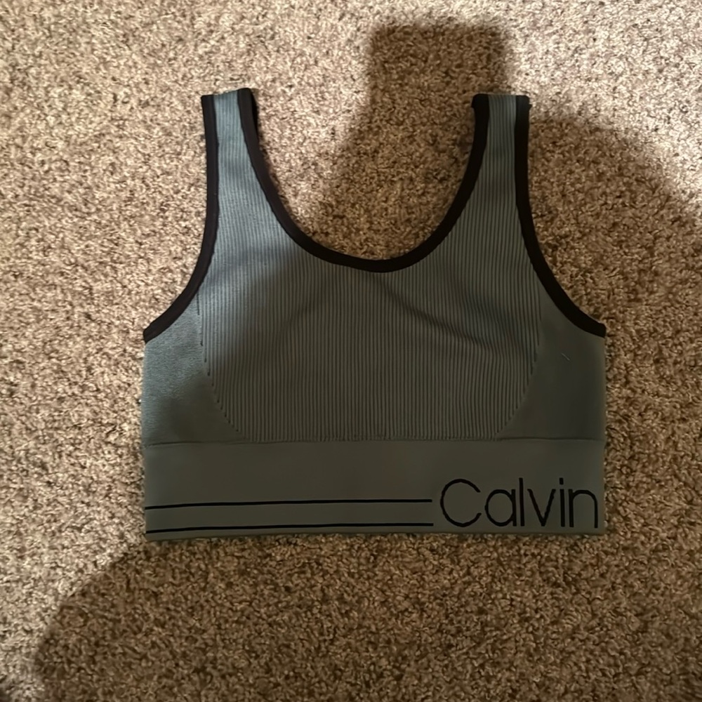Calvin Klein athletic crop top with compression. Size small and never worn